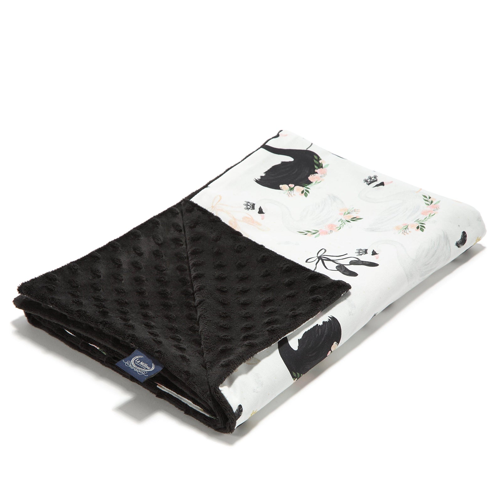 La Millou Light Toddler Large Blanket - Moonlight Swan | Black La Millou Light Toddler Large Blanket - Moonlight Swan | Black 