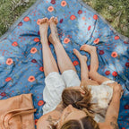 Little Unicorn 5 x 10 Outdoor Blanket - Midnight Poppy Little Unicorn 5 x 10 Outdoor Blanket - Midnight Poppy 