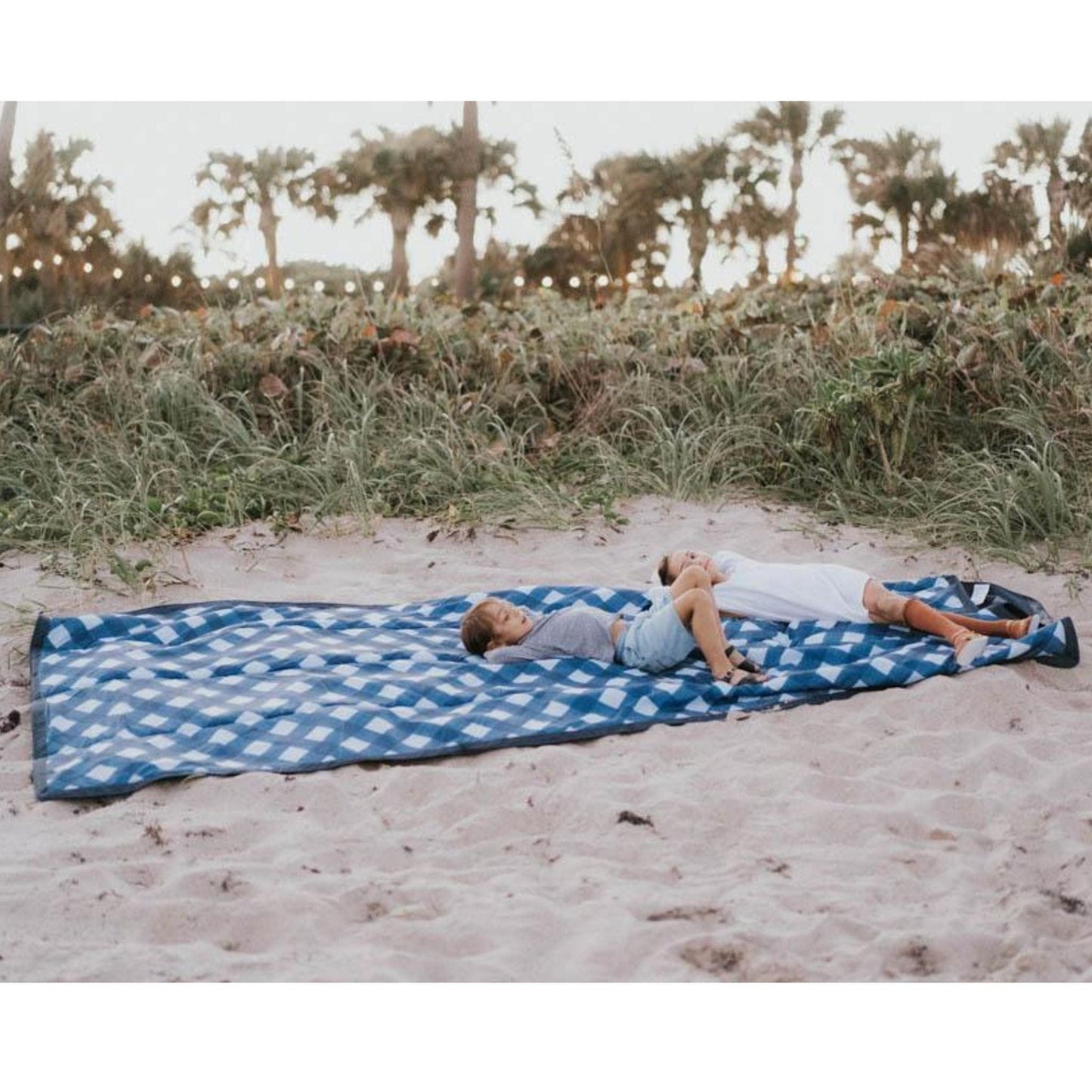 Little Unicorn 5 x 10 Outdoor Blanket - Navy Plaid Little Unicorn 5 x 10 Outdoor Blanket - Navy Plaid 
