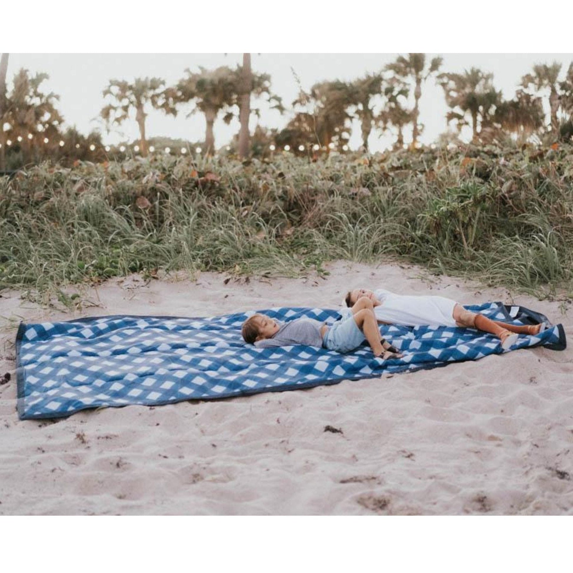 Little Unicorn 5 x 10 Outdoor Blanket - Navy Plaid Little Unicorn 5 x 10 Outdoor Blanket - Navy Plaid 