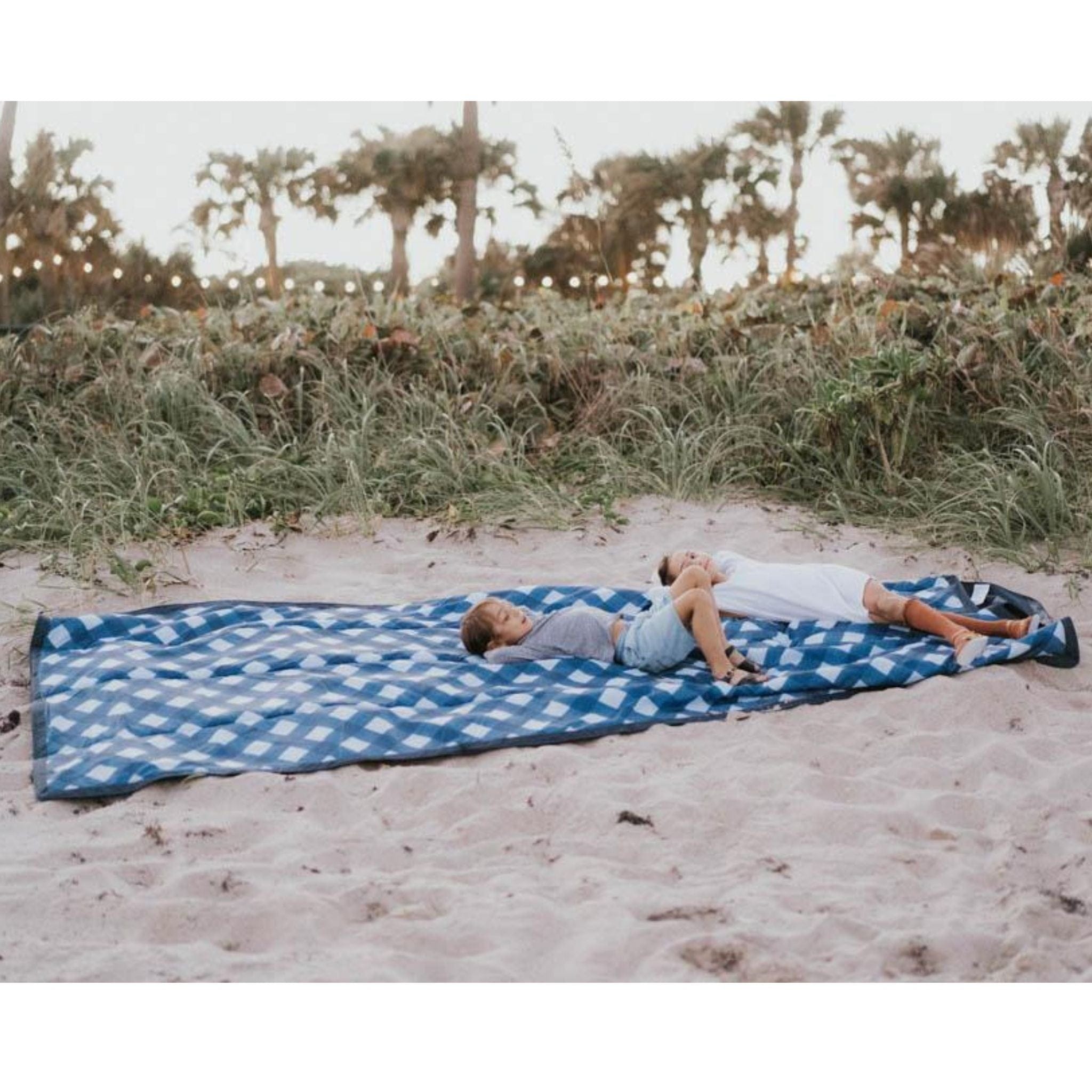 Little Unicorn 5 x 10 Outdoor Blanket - Navy Plaid Little Unicorn 5 x 10 Outdoor Blanket - Navy Plaid 