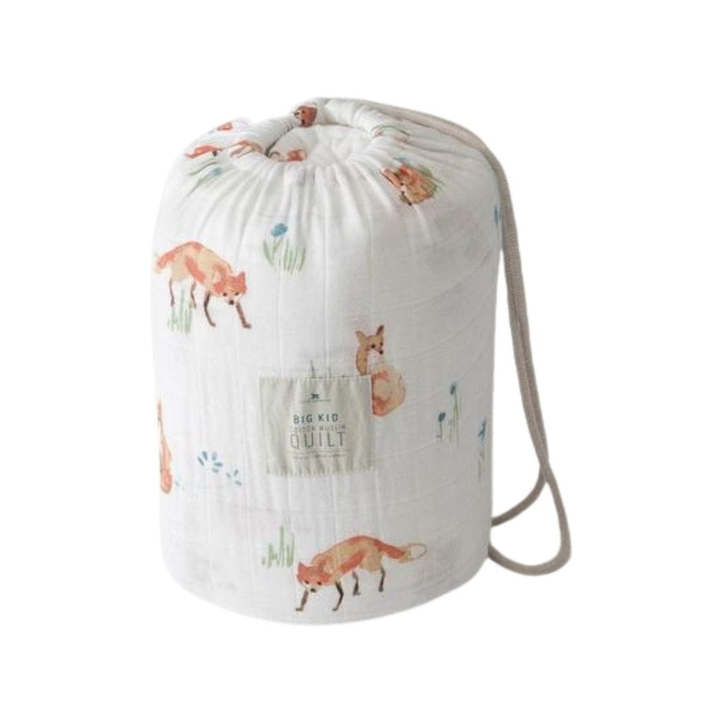 Little Unicorn Big Kid Cotton Muslin Quilt - Fox Little Unicorn Big Kid Cotton Muslin Quilt - Fox 