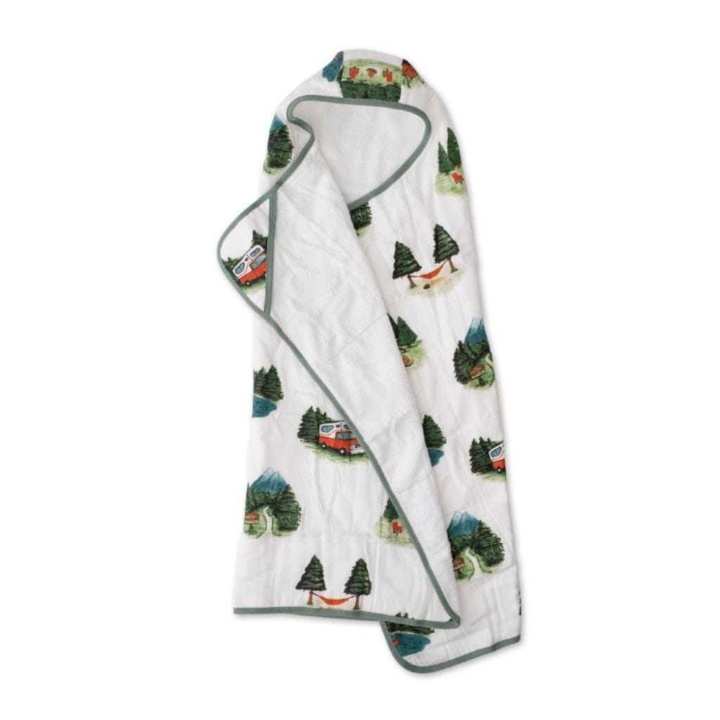 Little Unicorn Big Kid Hooded Towel - Happy Camper Little Unicorn Big Kid Hooded Towel - Happy Camper 