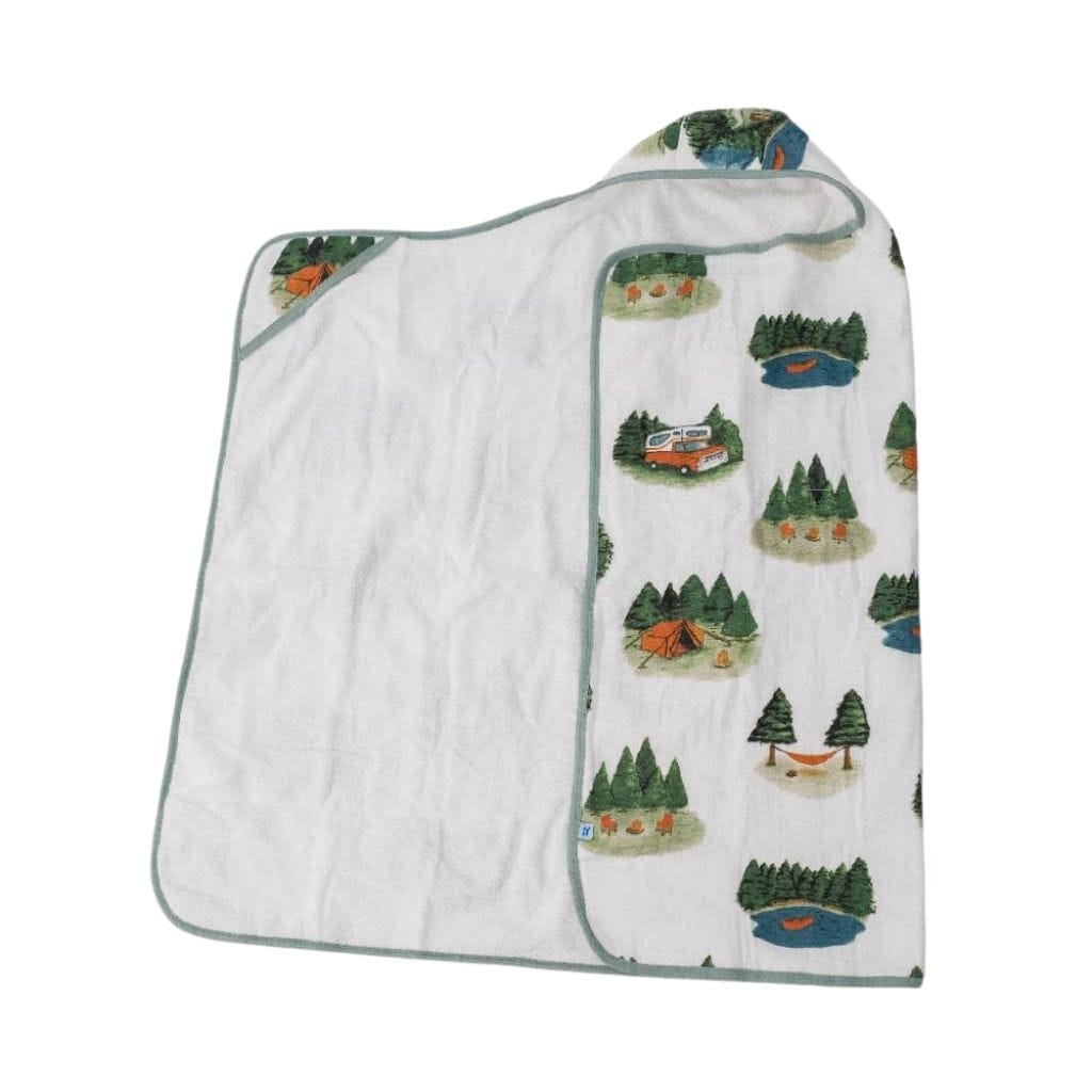 Little Unicorn Big Kid Hooded Towel - Happy Camper Little Unicorn Big Kid Hooded Towel - Happy Camper 
