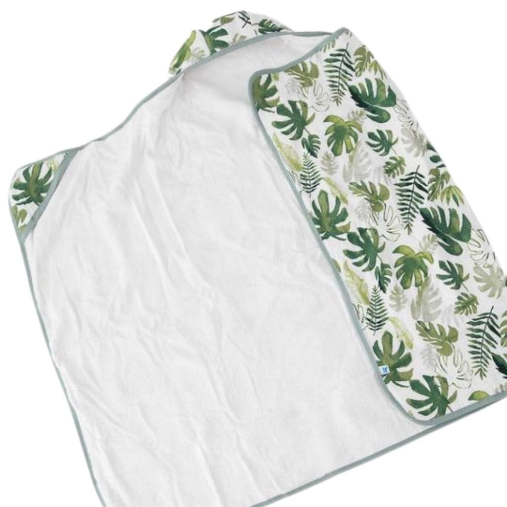Little Unicorn Big Kid Hooded Towel - Tropical Leaf Little Unicorn Big Kid Hooded Towel - Tropical Leaf 