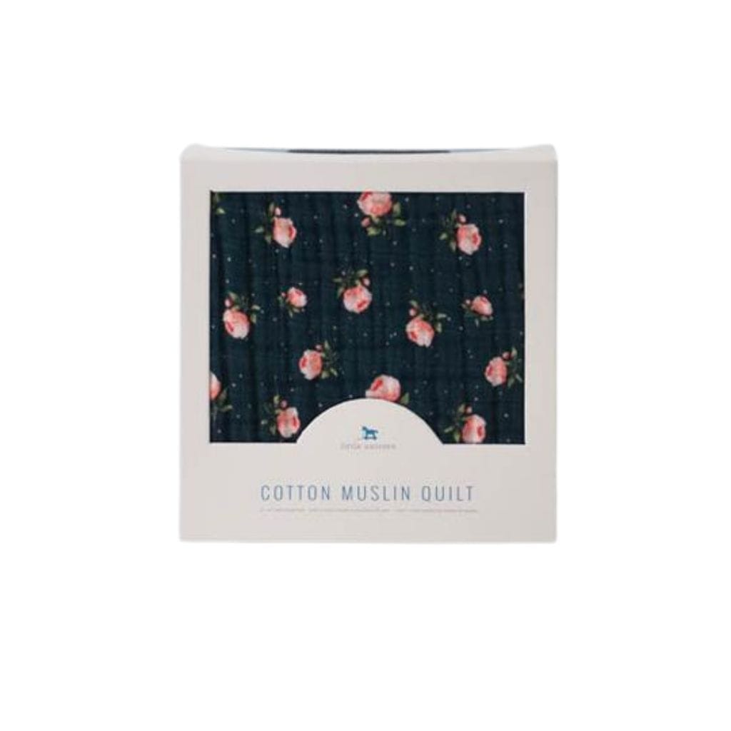 Little Unicorn Cotton Muslin Quilt - Midnight Rose Little Unicorn Cotton Muslin Quilt - Midnight Rose 