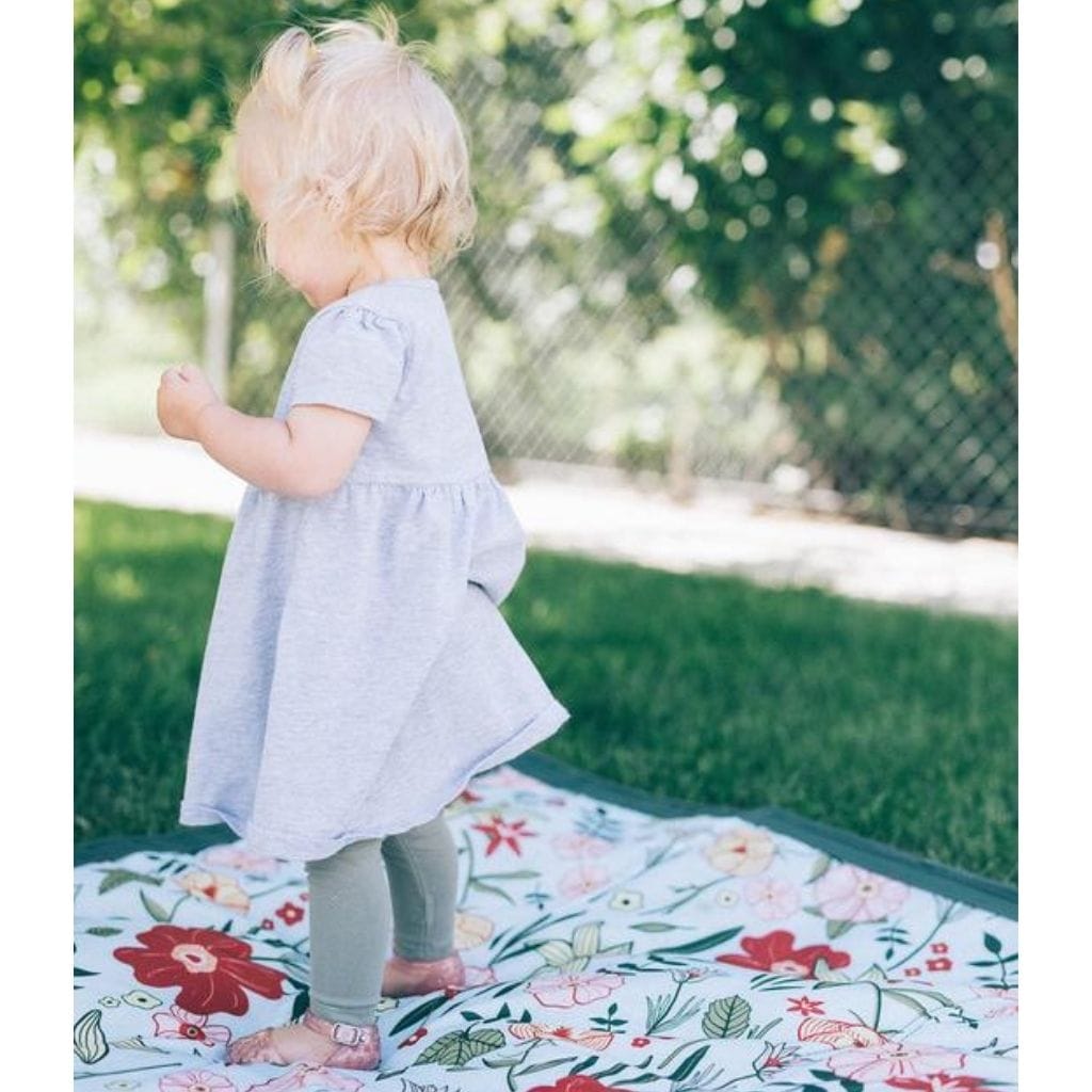 Little Unicorn 5 x 5 Outdoor Blanket - Primrose Patch Little Unicorn 5 x 5 Outdoor Blanket - Primrose Patch 