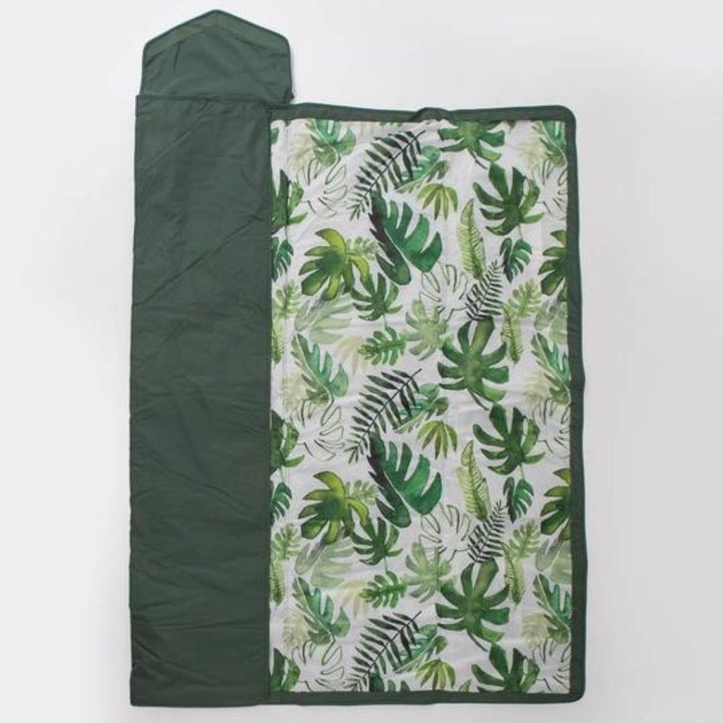 Little Unicorn 5 x 5 Outdoor Blanket - Tropical Leaf Little Unicorn 5 x 5 Outdoor Blanket - Tropical Leaf 