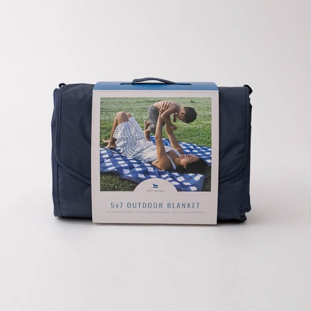 Little Unicorn 5 x 7 Outdoor Blanket - Navy Plaid Little Unicorn 5 x 7 Outdoor Blanket - Navy Plaid 