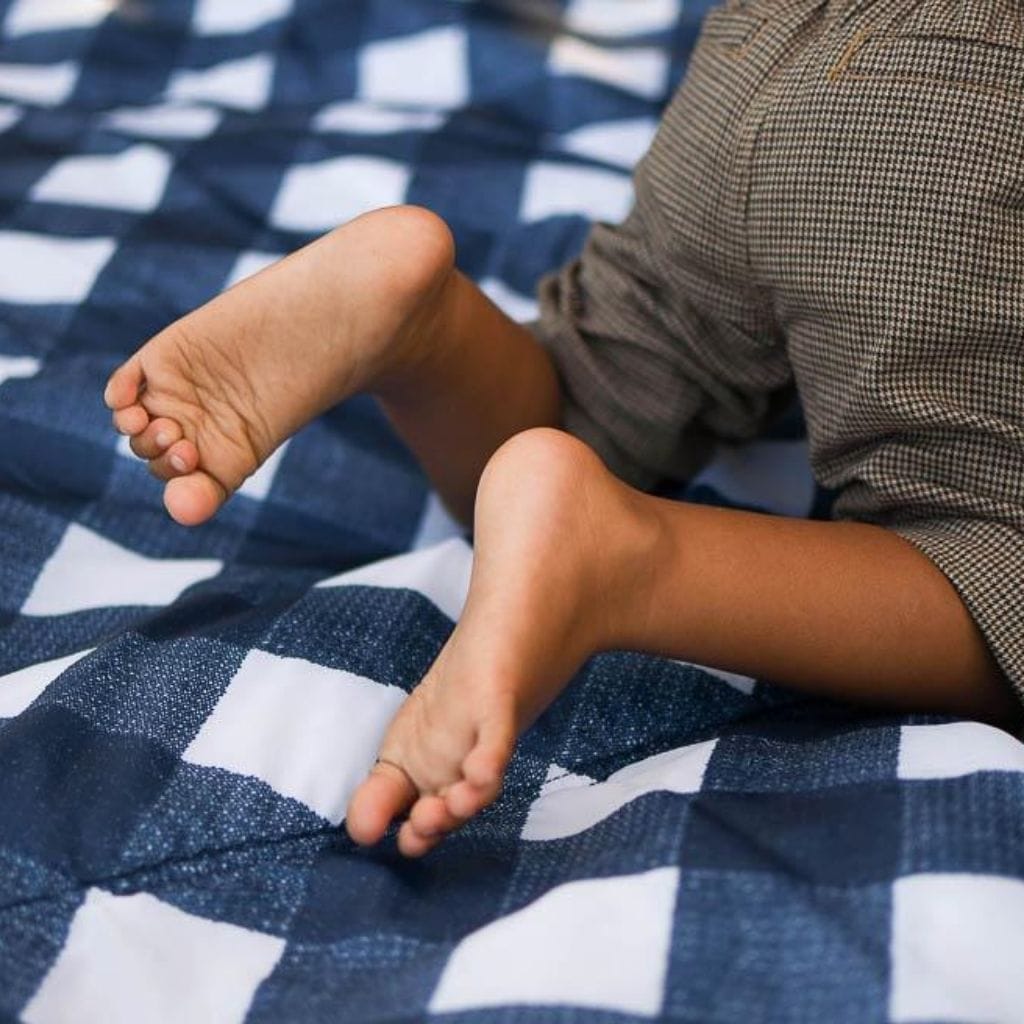 Little Unicorn 5 x 7 Outdoor Blanket - Navy Plaid Little Unicorn 5 x 7 Outdoor Blanket - Navy Plaid 