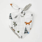 Little Unicorn Cotton Muslin Reversible Bandana Bib - Forest Friends Little Unicorn Cotton Muslin Reversible Bandana Bib - Forest Friends 