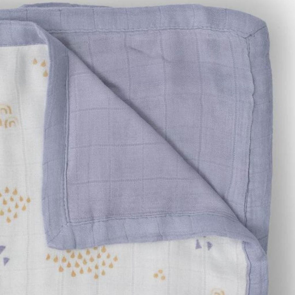 Little Unicorn Deluxe Muslin Quilt - Rainbows & Raindrops Little Unicorn Deluxe Muslin Quilt - Rainbows & Raindrops 
