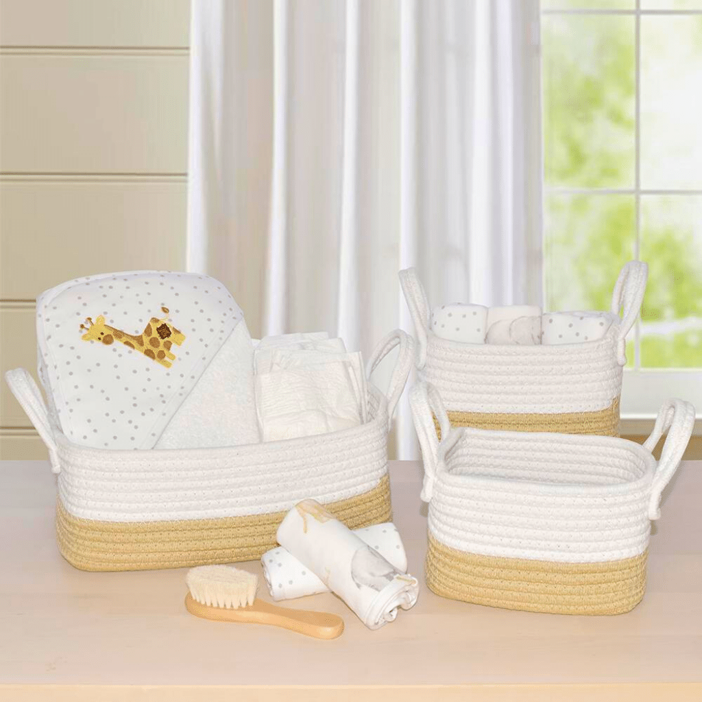 Living Textiles Pitter Patter Giraffe 5pc Bath Gift Set Living Textiles Pitter Patter Giraffe 5pc Bath Gift Set 