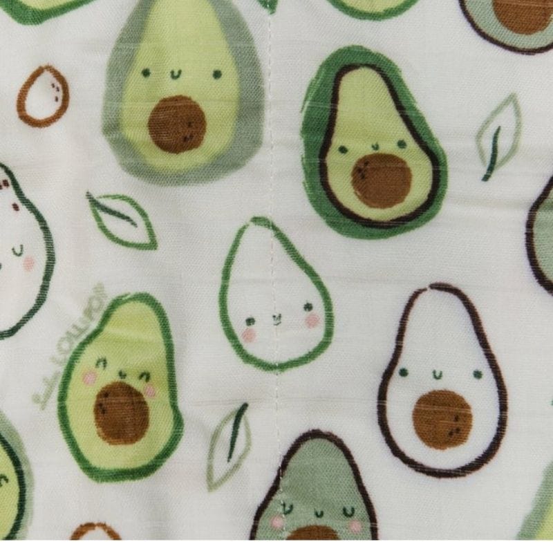 Loulou Lollipop Muslin Quilt Blanket - Avocado Loulou Lollipop Muslin Quilt Blanket - Avocado 
