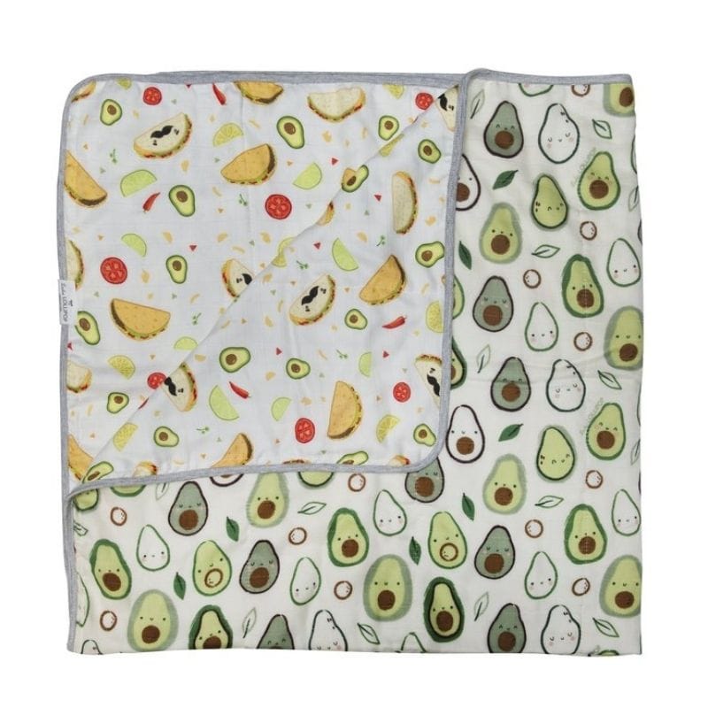 Loulou Lollipop Muslin Quilt Blanket - Avocado Loulou Lollipop Muslin Quilt Blanket - Avocado 