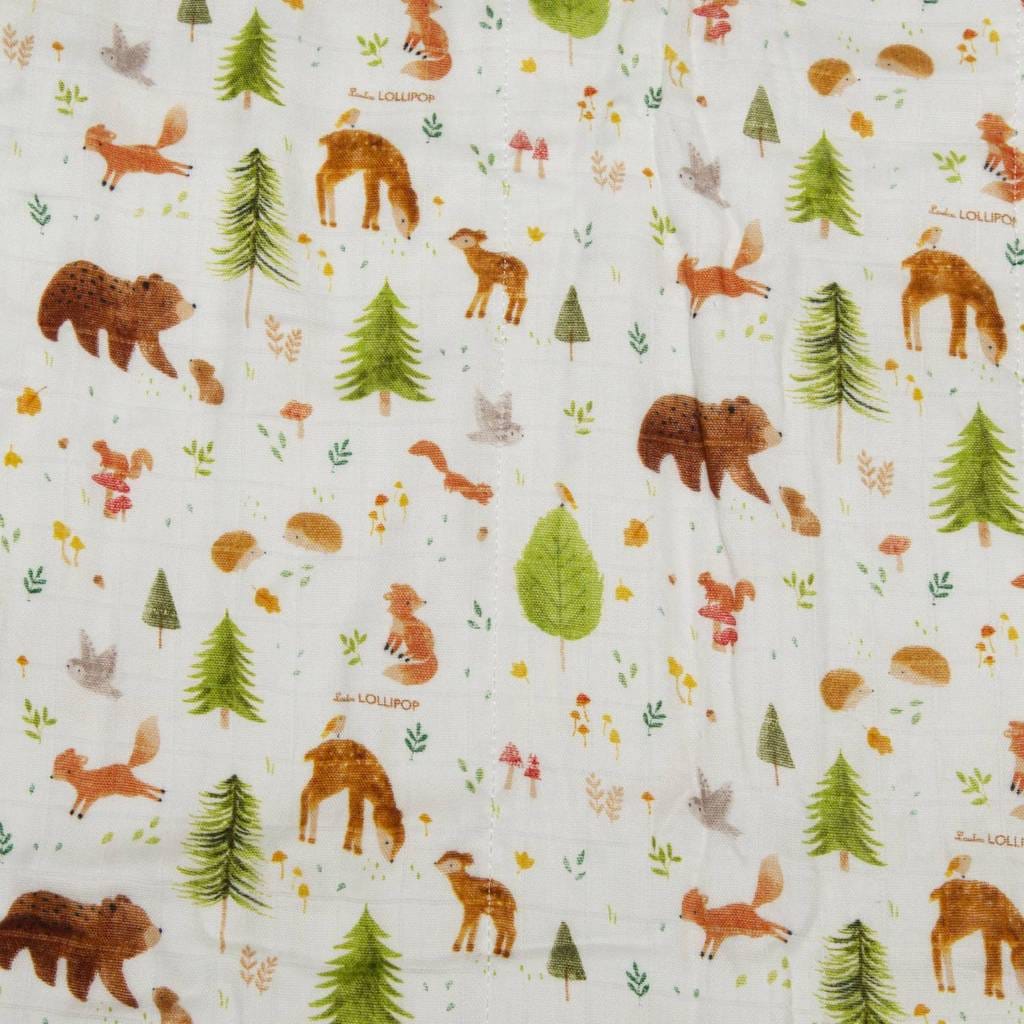 Loulou Lollipop Muslin Quilt Blanket - Forest Friends Loulou Lollipop Muslin Quilt Blanket - Forest Friends 