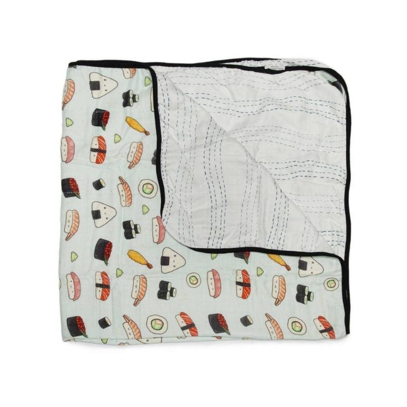 Loulou Lollipop Muslin Quilt Blanket - Sushi Loulou Lollipop Muslin Quilt Blanket - Sushi 