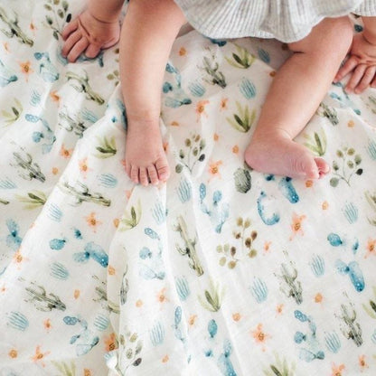 Muslin Swaddle - Cactus Floral Muslin Swaddle - Cactus Floral 