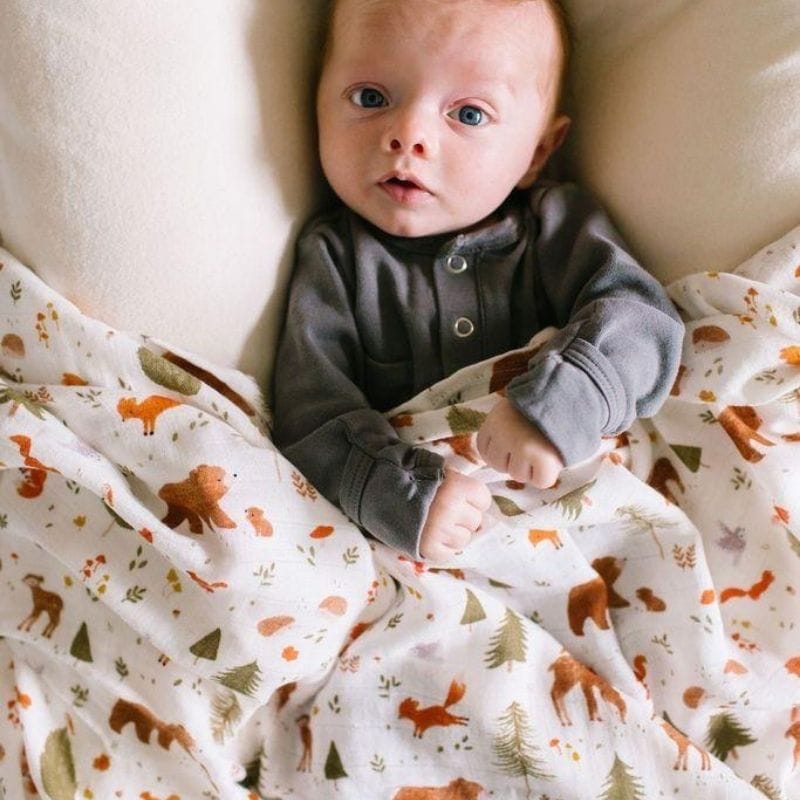 Muslin Swaddle - Forest Friends Muslin Swaddle - Forest Friends 