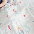 Muslin Swaddle - Mermaids and Narwhals Muslin Swaddle - Mermaids and Narwhals 