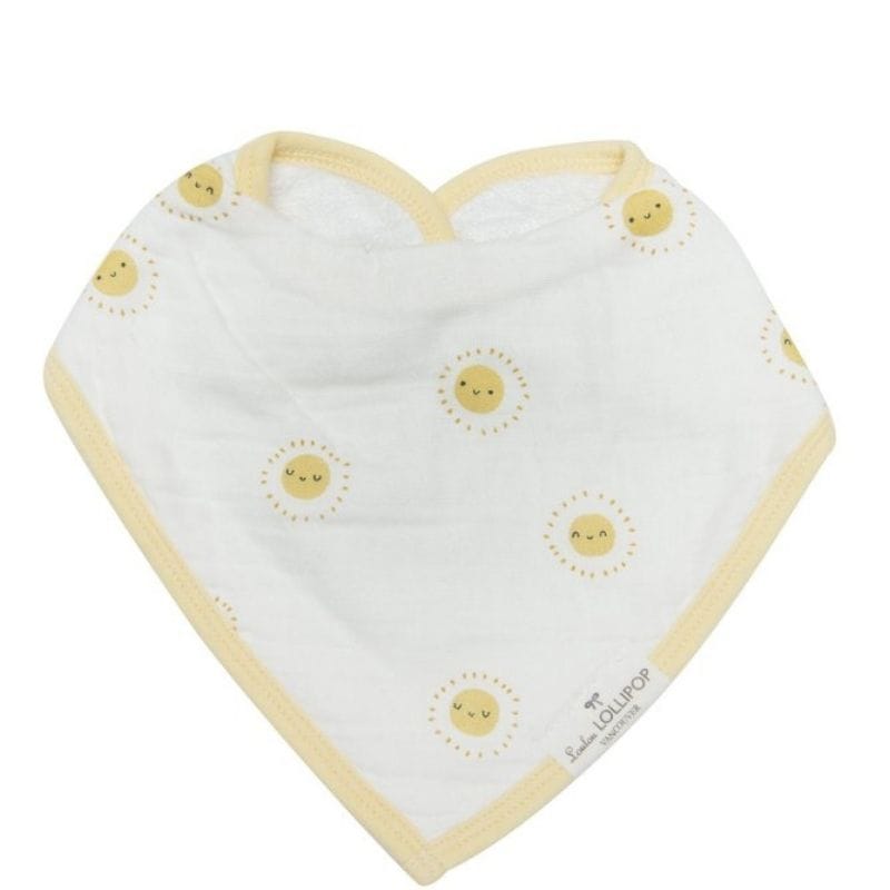 Loulou Lollipop Muslin Bandana Drool Bib Set - Breakfast Blue Loulou Lollipop Muslin Bandana Drool Bib Set - Breakfast Blue 