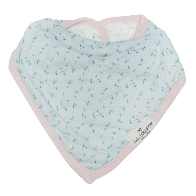 Loulou Lollipop Muslin Bandana Drool Bib Set - Rosey Bloom Loulou Lollipop Muslin Bandana Drool Bib Set - Rosey Bloom 