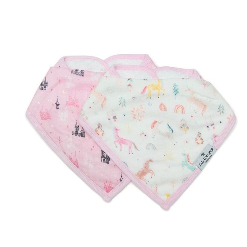 Loulou Lollipop Muslin Bandana Drool Bib Set - Unicorn Dream Loulou Lollipop Muslin Bandana Drool Bib Set - Unicorn Dream 