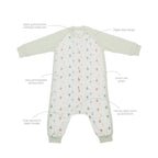 Lulujo Long Sleeve Bamboo Sleep Suit 1.0 TOG Lulujo Long Sleeve Bamboo Sleep Suit 1.0 TOG 