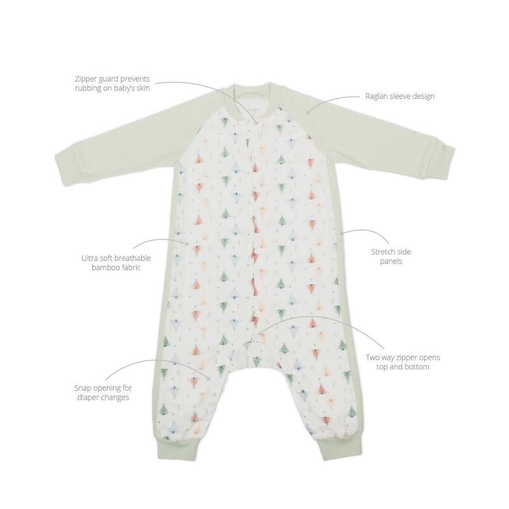 Lulujo Long Sleeve Bamboo Sleep Suit 1.0 TOG Lulujo Long Sleeve Bamboo Sleep Suit 1.0 TOG 