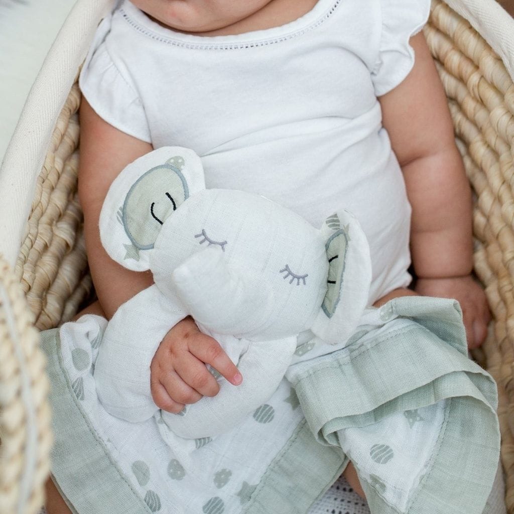 Lulujo Muslin Cotton Animal Lovey Lulujo Muslin Cotton Animal Lovey 
