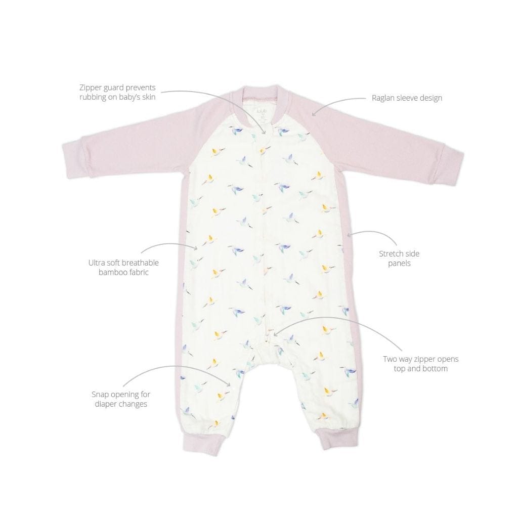 Lulujo Long Sleeve Bamboo Sleep Suit 1.0 TOG Lulujo Long Sleeve Bamboo Sleep Suit 1.0 TOG 