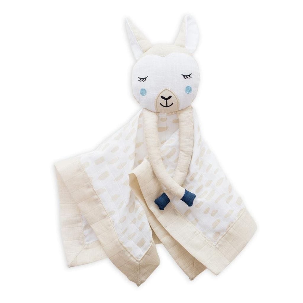 Lulujo Muslin Cotton Animal Lovey Oat Llama LJ908
