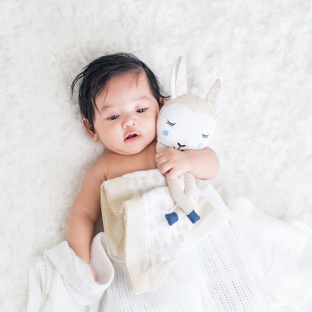 Lulujo Muslin Cotton Animal Lovey Lulujo Muslin Cotton Animal Lovey 