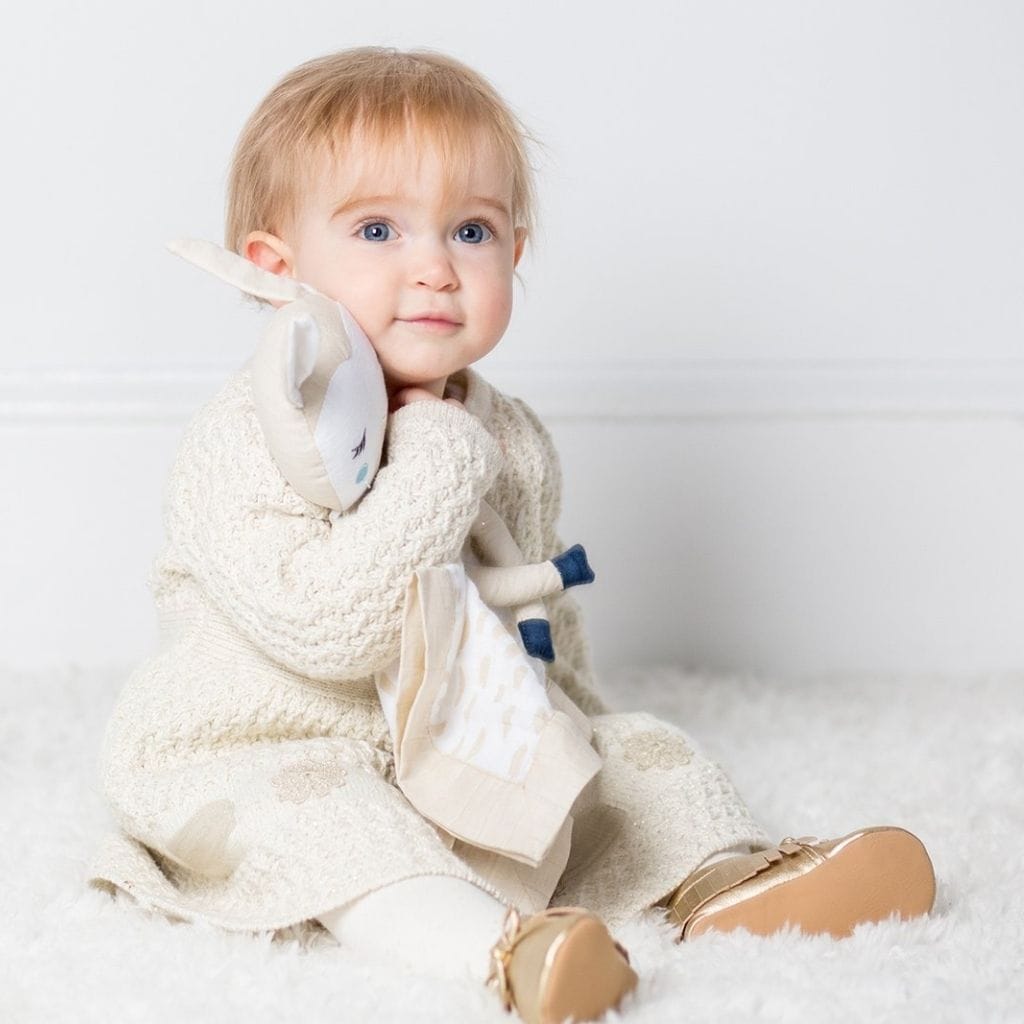 Lulujo Muslin Cotton Animal Lovey Lulujo Muslin Cotton Animal Lovey 