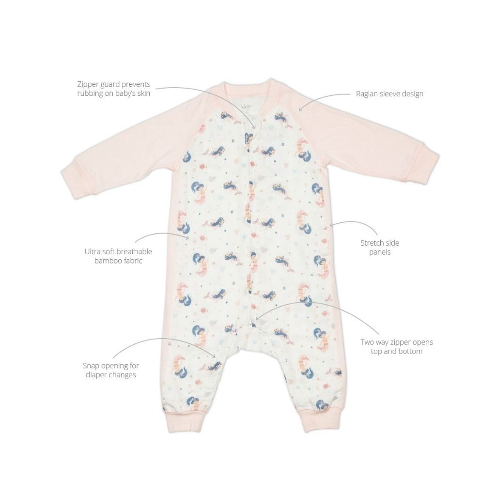Lulujo Long Sleeve Bamboo Sleep Suit 1.0 TOG Lulujo Long Sleeve Bamboo Sleep Suit 1.0 TOG 