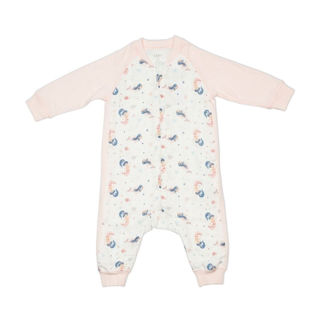 Lulujo Long Sleeve Bamboo Sleep Suit 1.0 TOG Blush Pink Mermaid / L (2.5T-4T/H. 100 cm) LJ929-L