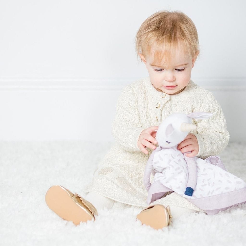 Lulujo Muslin Cotton Animal Lovey Lulujo Muslin Cotton Animal Lovey 