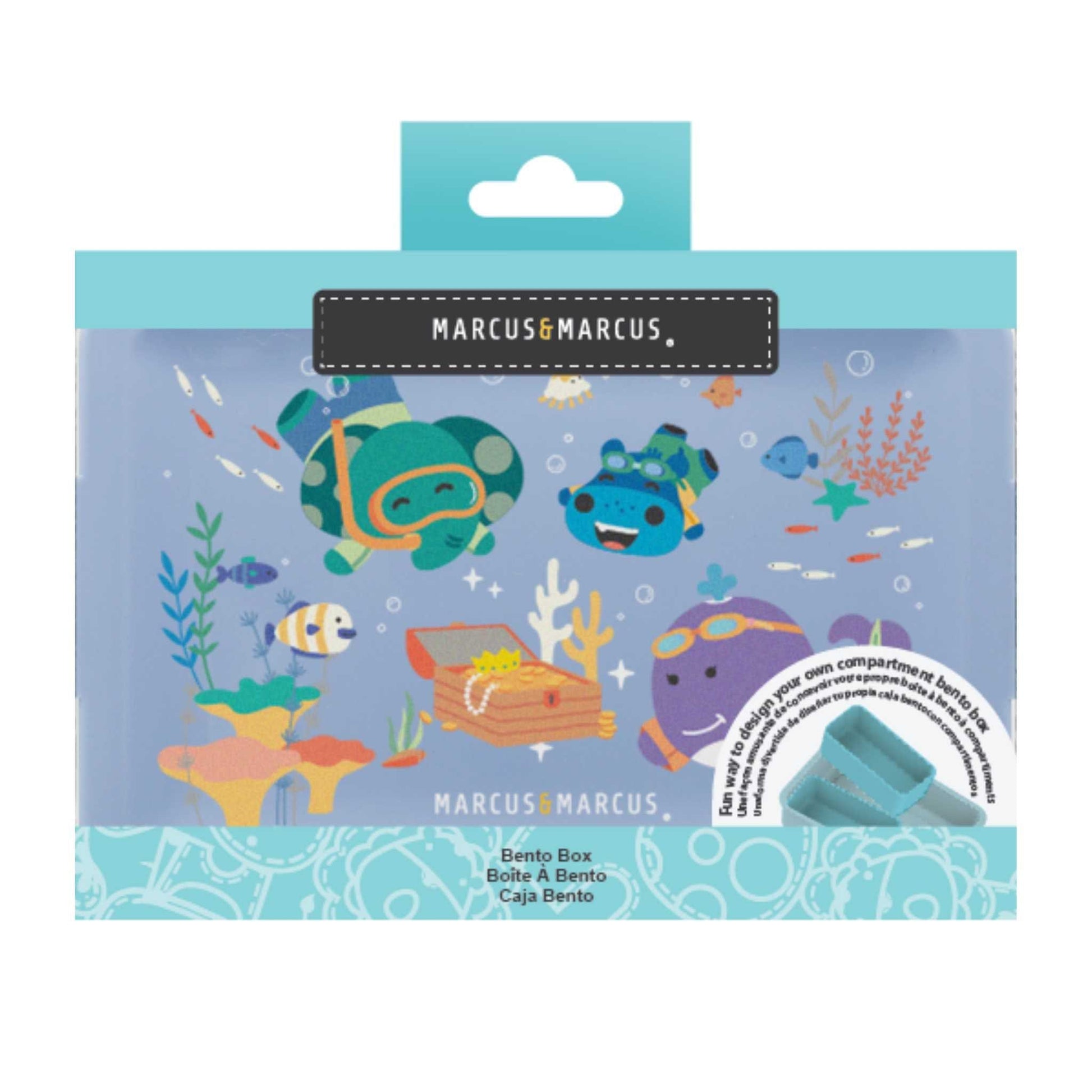 Marcus & Marcus Kids Bento Lunch Box 700ml Marcus & Marcus Kids Bento Lunch Box 700ml 