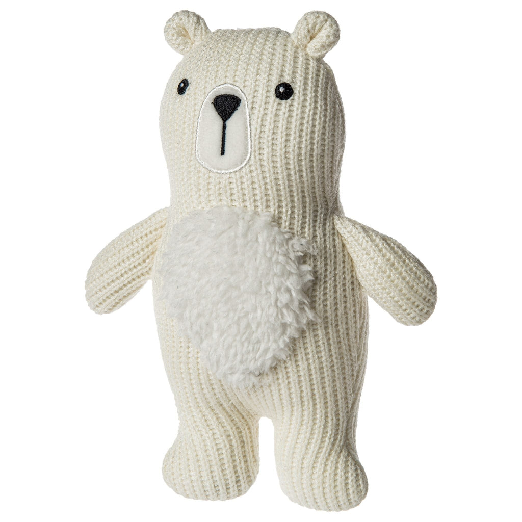 Mary Meyer Knitted Nursery Animal Rattle Polar Bear MM-KNB-44334