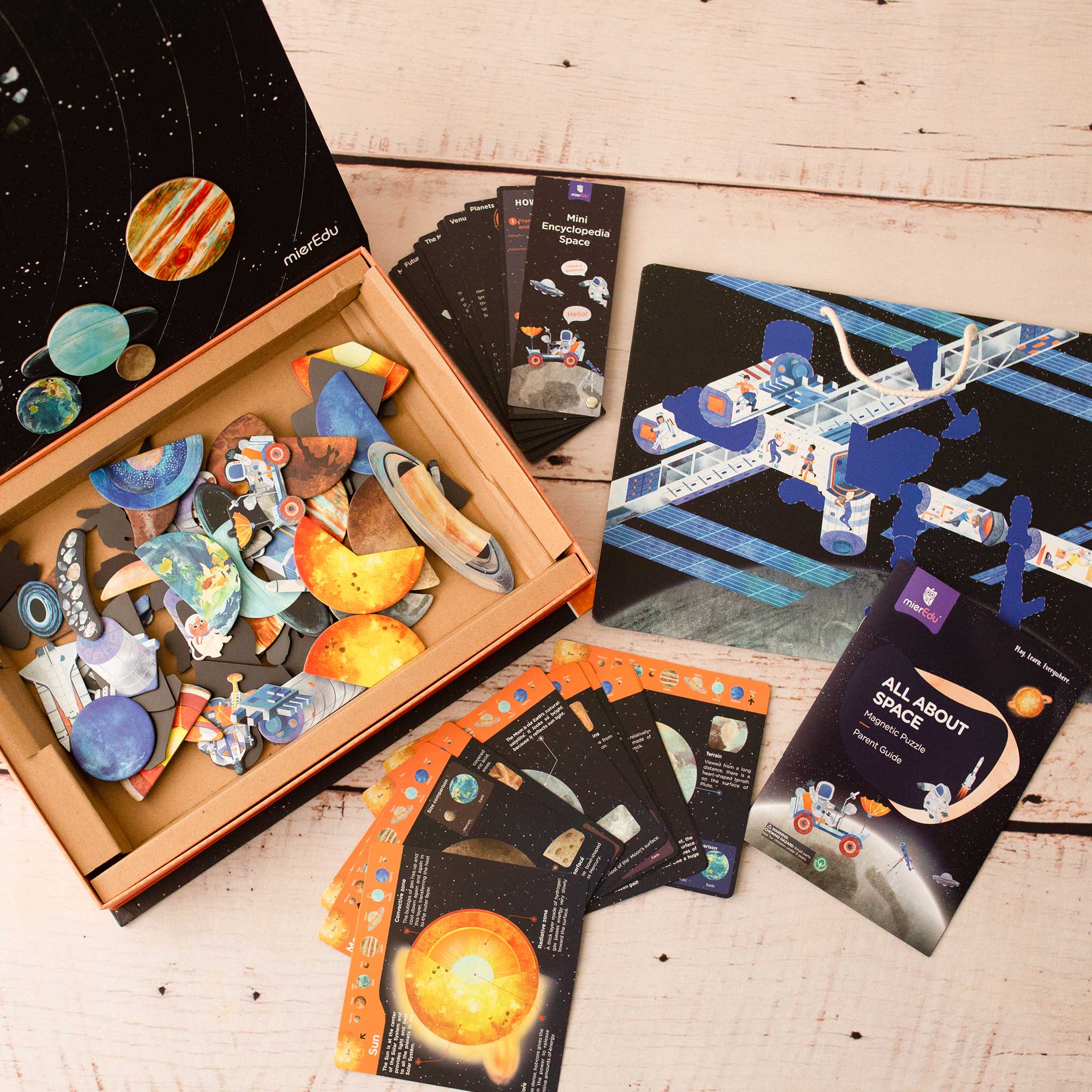mierEdu All About Space Magnetic Puzzle mierEdu All About Space Magnetic Puzzle 