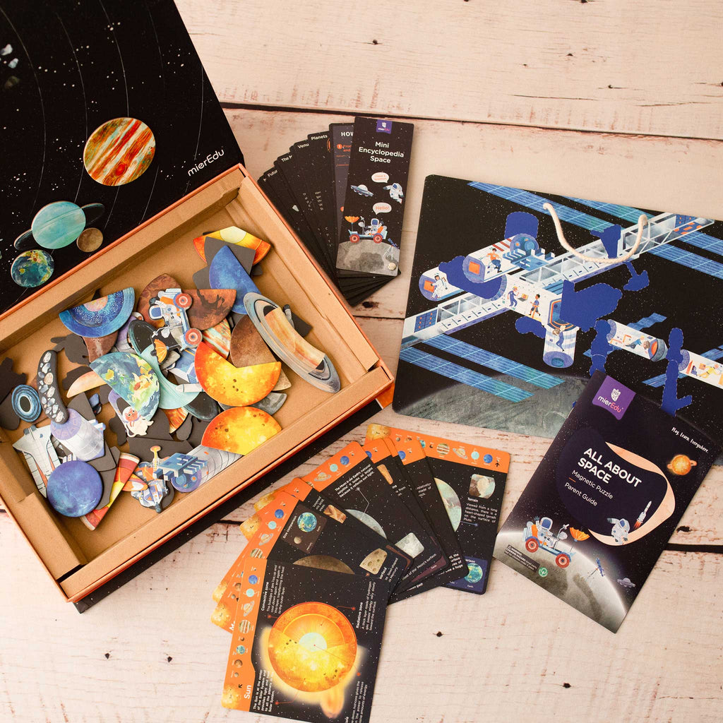 mierEdu All About Space Magnetic Puzzle mierEdu All About Space Magnetic Puzzle 