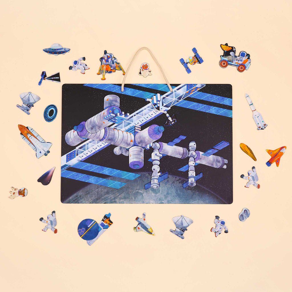 mierEdu All About Space Magnetic Puzzle mierEdu All About Space Magnetic Puzzle 