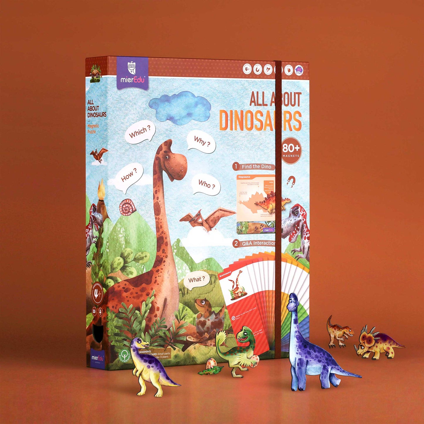 mierEdu All About Dinosaurs Magnetic Puzzle mierEdu All About Dinosaurs Magnetic Puzzle 