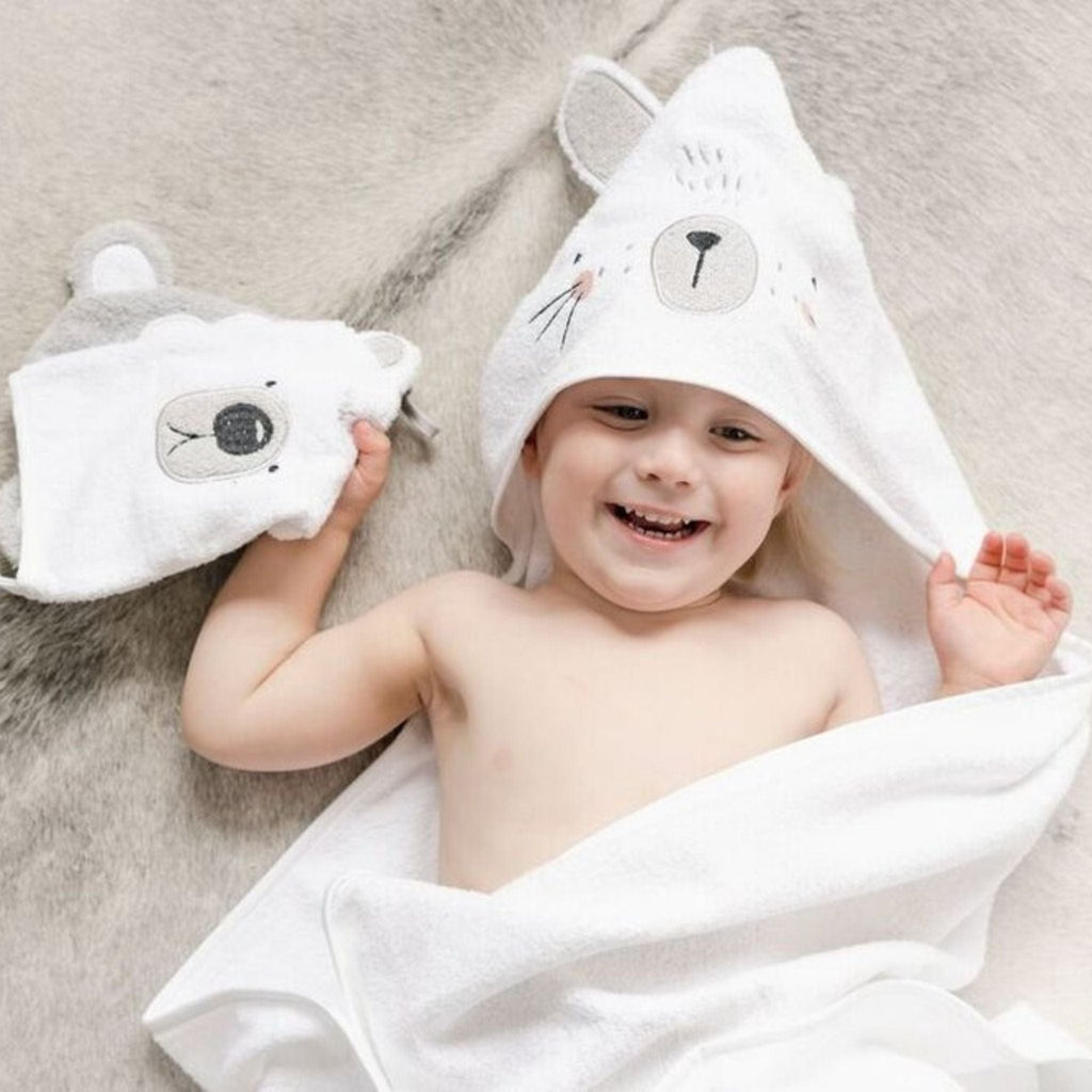 Mister Fly Baby Hooded Cotton Towel Mister Fly Baby Hooded Cotton Towel 
