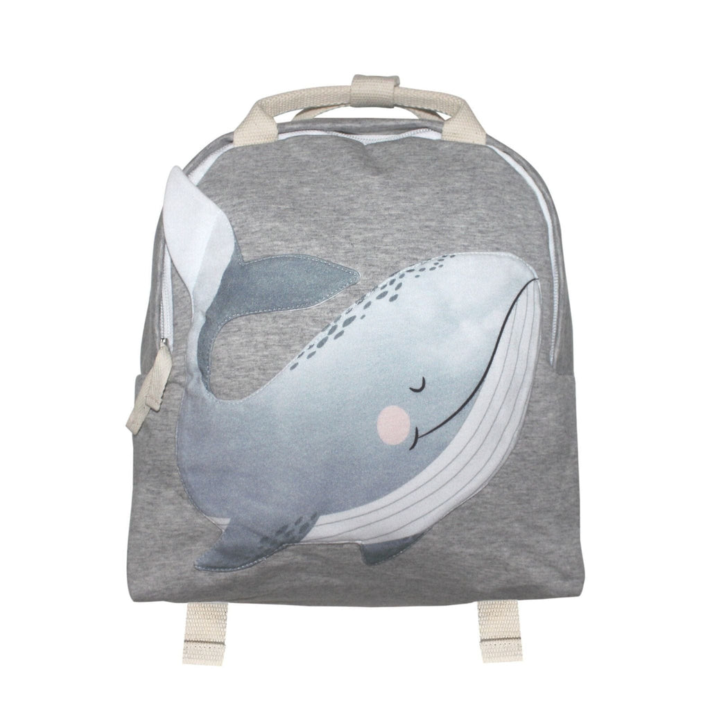 Mister Fly 100% Cotton Jersey Toddler Animal Backpack Whale MFLY433
