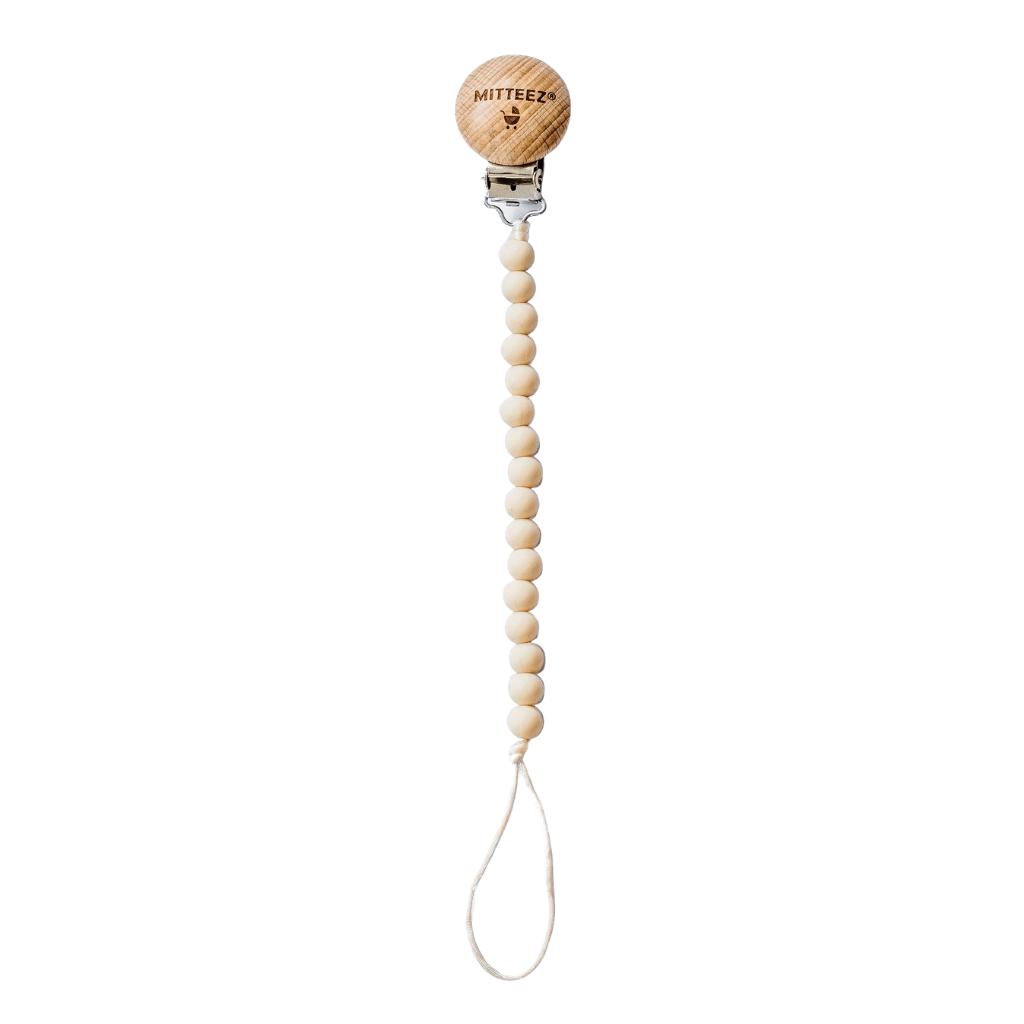 Mitteez miniSTRANDS™ Pacifier Clip Latte MIT-MINI-S-DC-LATTE