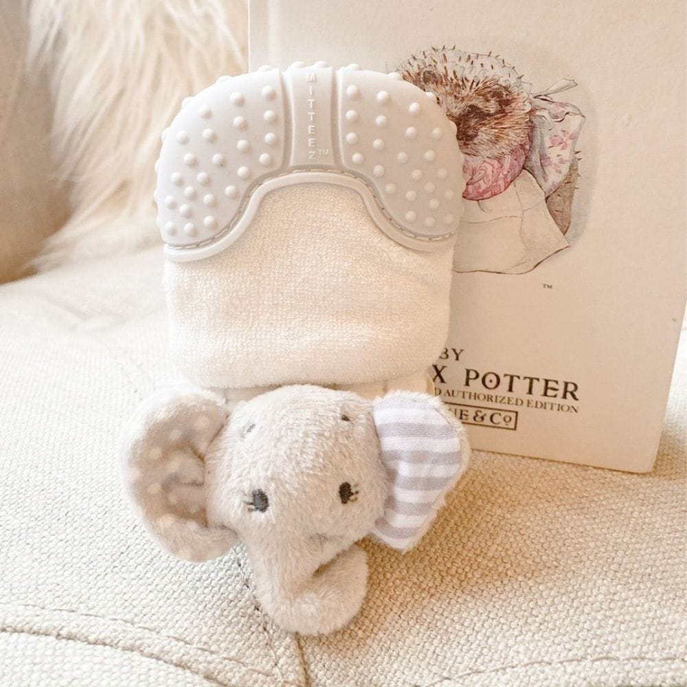 Mitteez Organic Teething Mitten - Ella the Elephant Mitteez Organic Teething Mitten - Ella the Elephant 