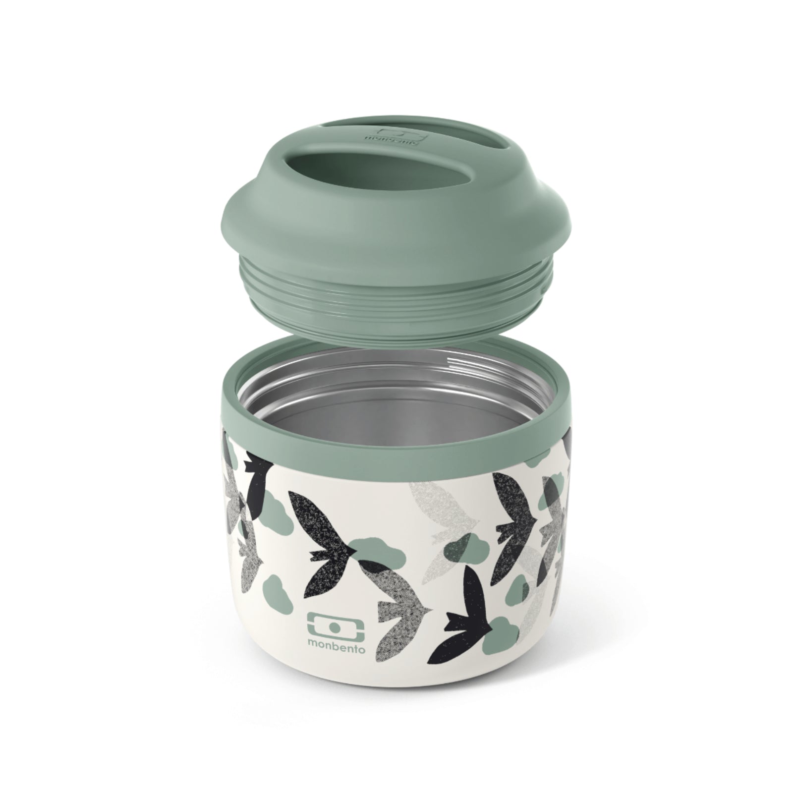 Monbento MB Element Graphic Round Insulated Stainless Steel Lunch Box 550ml Monbento MB Element Graphic Round Insulated Stainless Steel Lunch Box 550ml 