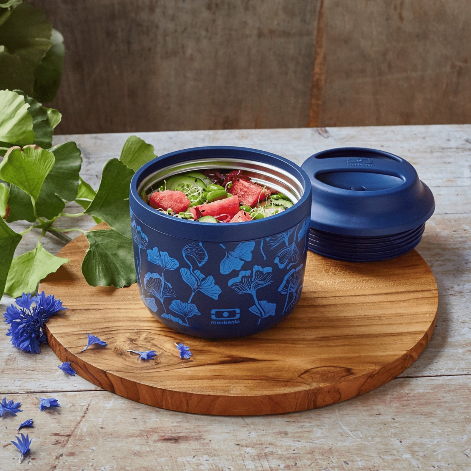 Monbento MB Element Graphic Round Insulated Stainless Steel Lunch Box 550ml Monbento MB Element Graphic Round Insulated Stainless Steel Lunch Box 550ml 