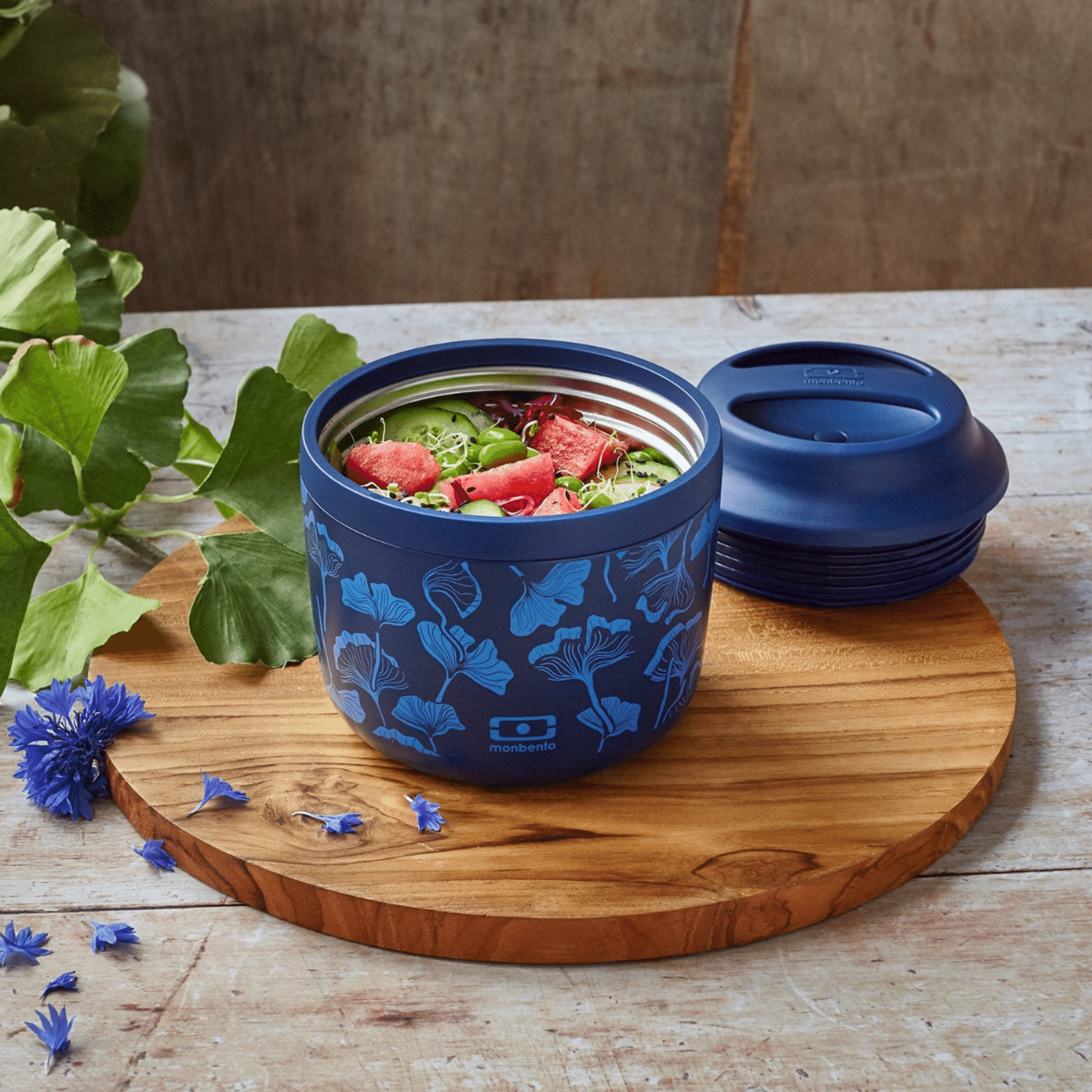 Monbento MB Element Graphic Round Insulated Stainless Steel Lunch Box 550ml Monbento MB Element Graphic Round Insulated Stainless Steel Lunch Box 550ml 